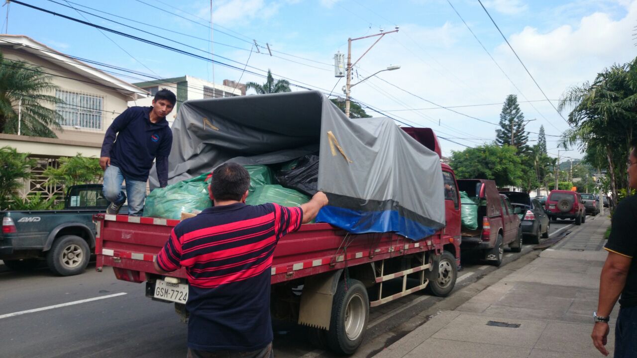 Desalojo de materiales