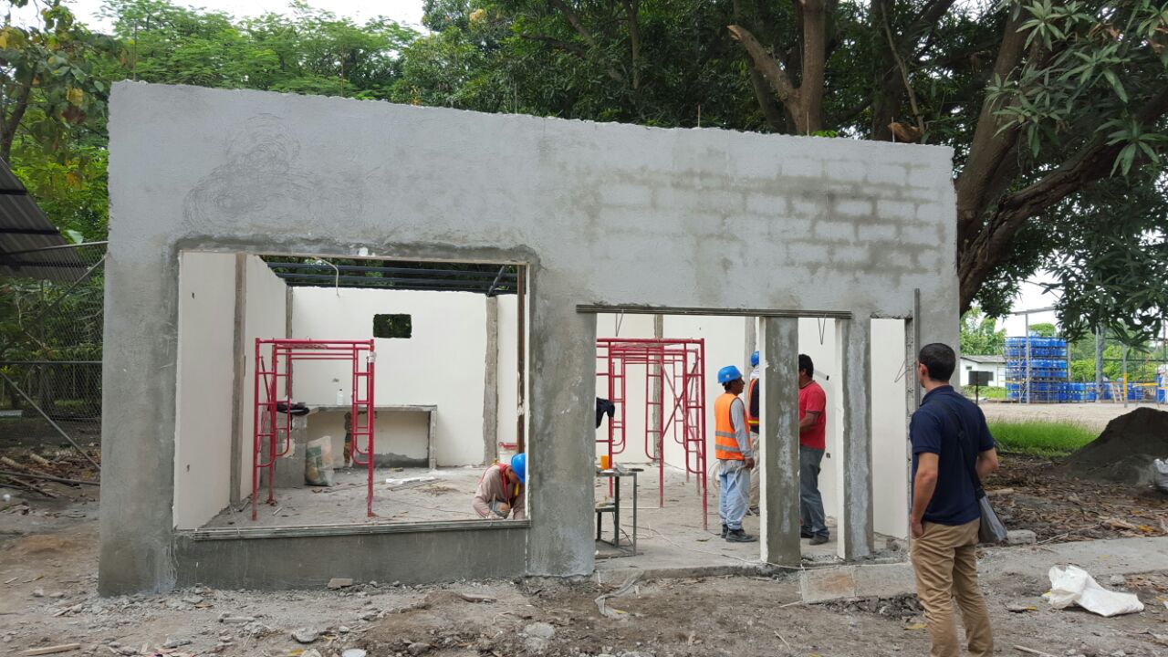 Preparacion del espacio para la construccion